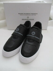 ���]�� �}���F���b�N �v���[���c / MAISON MAVERICK PRESENTSMS2371 Touch Strap Sneakers-bk-25