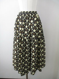 THOMAS MAGPIE　original print skirt　BEIGE　36
