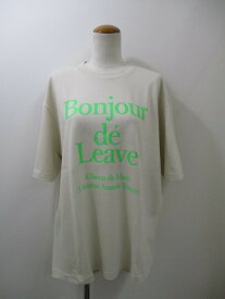 アカウント Account　Bonjour Tシャツ　フリー　N1 グリーン