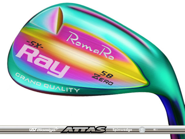 RomaRo Ray SX-ZERO 海外輸入 AURORA オーロラ ウェッジ ATTAS 2本セット SPINWEDGE 10％OFF IPシャフト