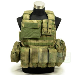 FLYYE Force Recon Vest with Pouch Set Ver.Land A-TACS FG yA-TACSXverz
