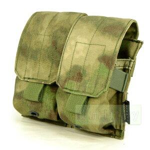 FLYYE MOLLE Double M14 Mag Pouch A-TACS FG �yA-TACS�X��ver�z