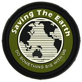 RESCUER パッチ [Saving The Earth] カーキ　サバゲー,サバイバルゲーム,ミリタリー