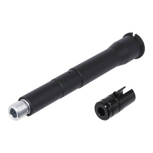 IRON AIRSOFT �A���~CNC AAC .300 BLACKOUT �^�C�v 7.5�C���` �A�E�^�[�o�����Z�b�g �}���C M4 MWS GBB�p �u���b�N[1707E+1512E]