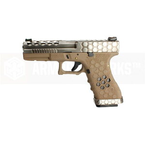 ArmorerWorks Custom AW-VX0110 Hex-Cut �K�X�u���[�o�b�N�K�� �V���o�[ �X���C�h / �f�U�[�g�J���[�t���[��