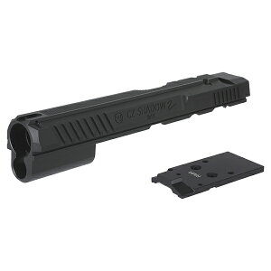 5KU SHADOW2�^�C�v CNC Optic Ready �A���~�X���C�h ASG/KJW GBB CZ SHADOW2�p �u���b�N