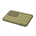 TMC PVC素材 USA Flag 星条旗 アメリカ国旗 パッチ デザートカラー