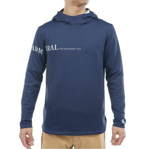 メンズゴルフウェア /アドミラル ゴルフ Admiral Golf/メンズ 速ポカ フーディーシャツ/ADMA581/ネイビー/M:AWM972/L:AWM973/LL:AWM974/