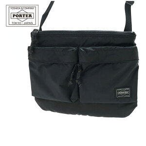 �|�[�^�[ �t�H�[�X �V�����_�[�o�b�O PORTER FORCE SHOULDER BAG 855-05458 �u���b�N �O���[�� �l�C�r�[ �~���^���[�� A5 B5 �T�C�Y�� �}�`�Ȃ�