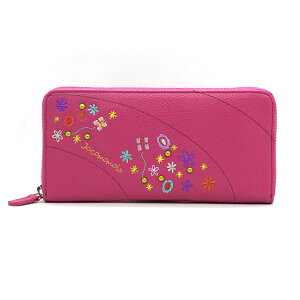 ホコモモラ デ シビラ コロレス 長財布 ラウンドファスナー かわいい 5380213 Jocomomola de Sybilla ピンク グリーン マスタード ブルー がま口 刺繍 花 花柄 蝶 フラワー ラッピング 母の日 プレゼン