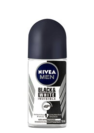 NIVEA ニベア メン ブラック＆ホワイトインビジブル 50ml ブラジル製デオドラント ロールオン制汗剤（男性用）