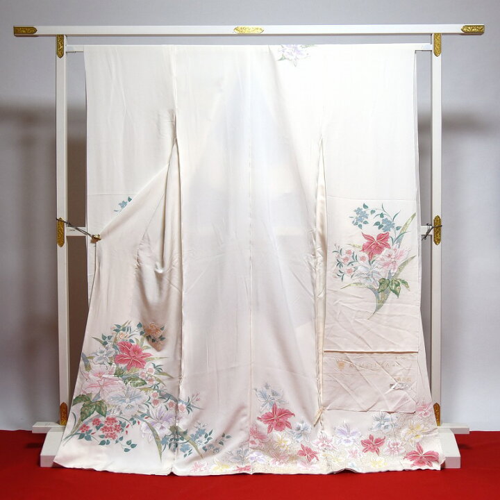 楽天市場】寿光織 最高峰縫取刺繍 訪問着／留袖／振袖 愛のつどい 生成 