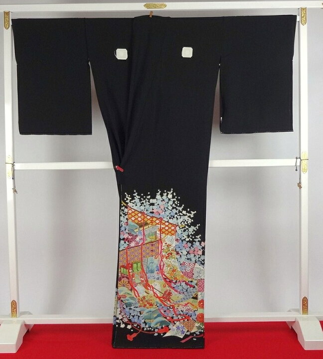 楽天市場】黒留袖 正絹 黒留袖 本加賀友禅 「毎田仁郎」氏作 手描き 