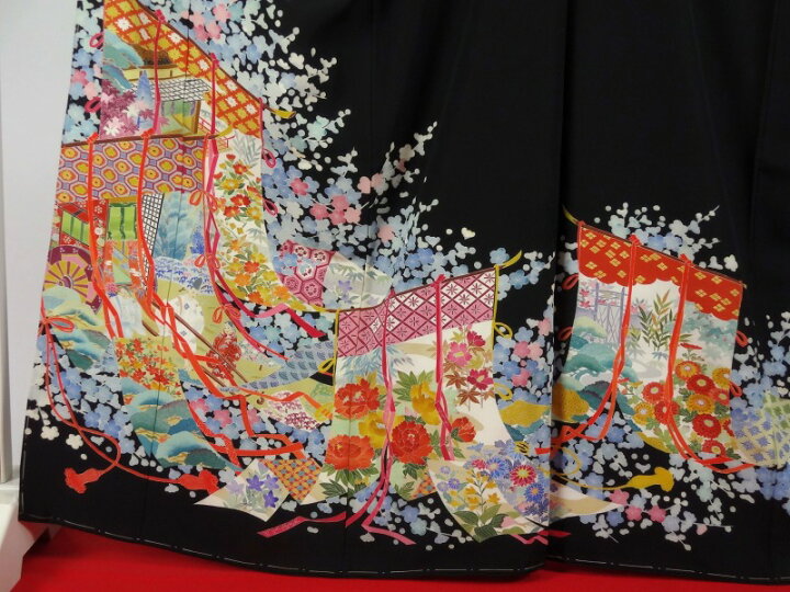楽天市場】黒留袖 正絹 黒留袖 本加賀友禅 「毎田仁郎」氏作 手描き  