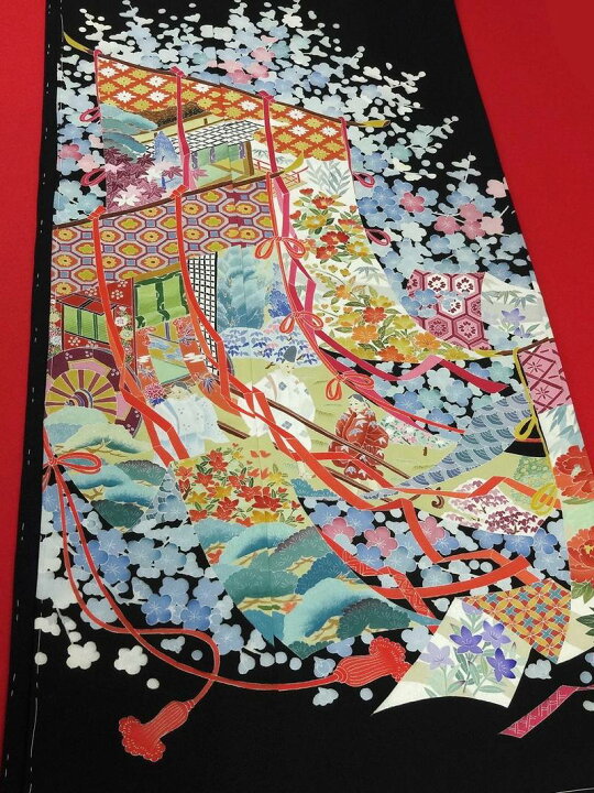 楽天市場】黒留袖 正絹 黒留袖 本加賀友禅 「毎田仁郎」氏作 手描き 