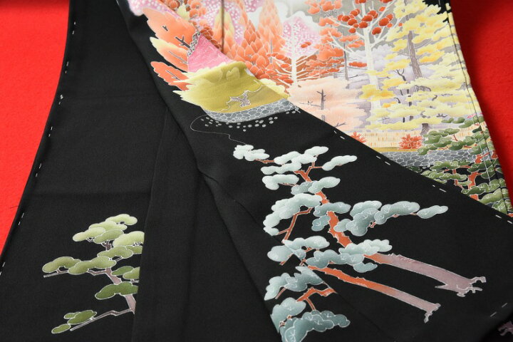 楽天市場】超逸品！貴重！本加賀友禅 「矢田博」氏作 最高級黒留袖 