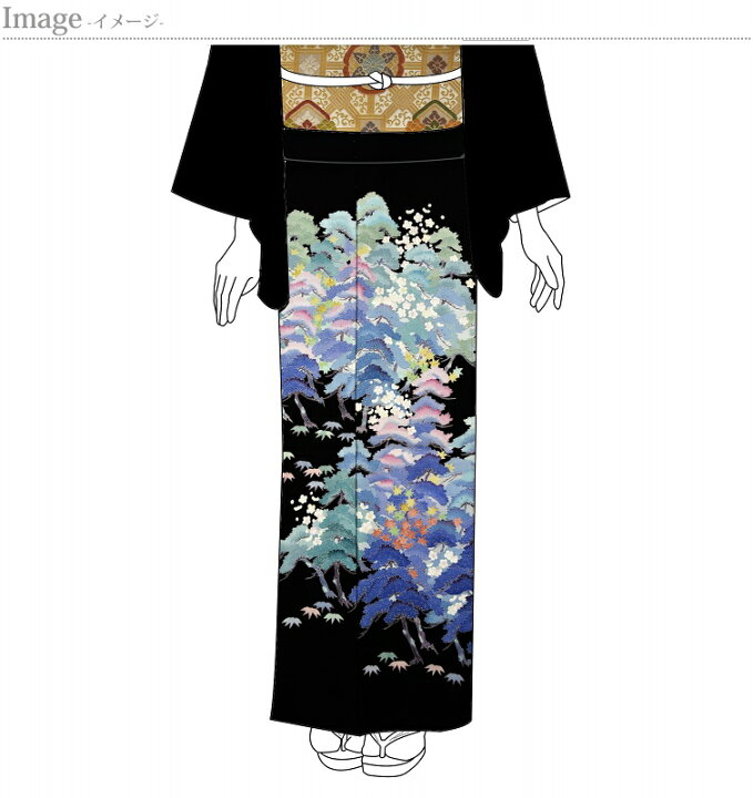 楽天市場】超逸品！貴重！本加賀友禅 「毎田仁郎」氏作 最高級黒留袖 