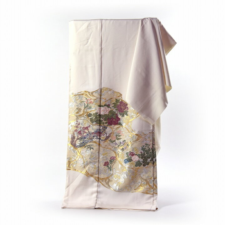 楽天市場】寿光織 最高峰縫取刺繍 訪問着／留袖 琳派彩映 生成り色 