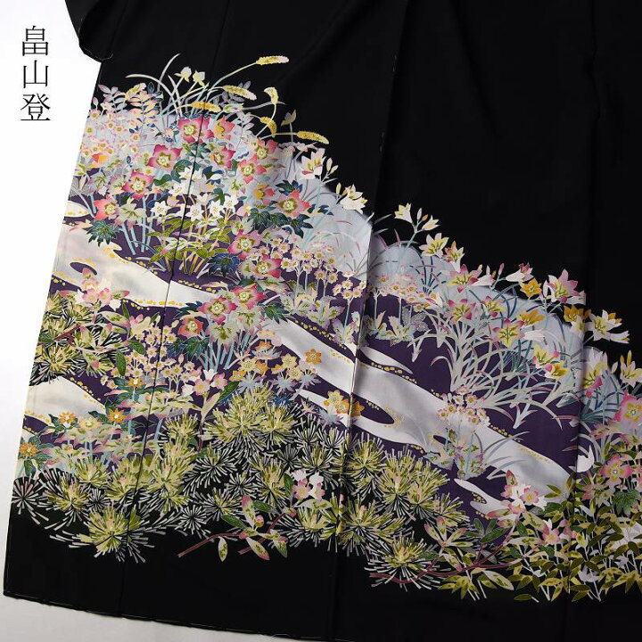 楽天市場】超逸品！貴重！本加賀友禅 「矢田博」氏作 最高級黒留袖 