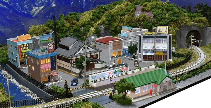 楽天市場 送料無料 鉄道模型ジオラマレイアウトnゲージ用単線 90cm 60cm 山村の風景 照明付き 注文製作 ９０ｘ６０ ２ コレクターズショップ サザン