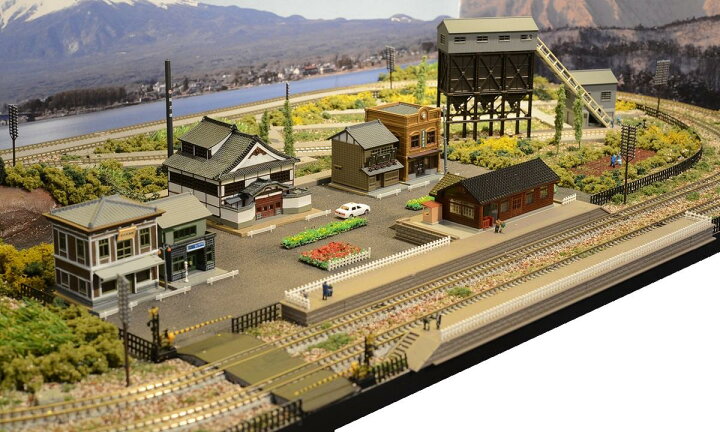楽天市場 送料込 鉄道模型ジオラマレイアウトｎゲージ用 複線 １２０ｃｍ ６０ｃｍ 昭和の町並み 非電化 注文製作 １２０ｘ６０ ９ コレクターズショップ サザン