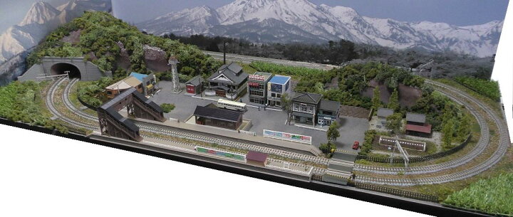楽天市場 送料込 鉄道模型ジオラマレイアウトｎゲージ用 複線 １２０ｃｍ ６０ｃｍ 畑のある昭和の町２ 注文製作 １２０ｘ６０ １３ コレクターズショップ サザン