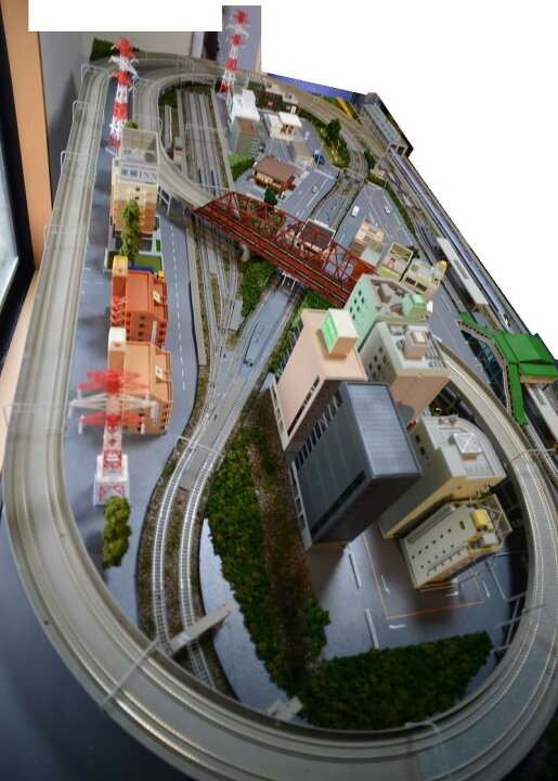 楽天市場】鉄道模型ジオラマレイアウトNゲージ用 複線 現代風景 8の 