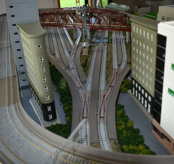 楽天市場】鉄道模型ジオラマレイアウトNゲージ用 複線渡り線 
