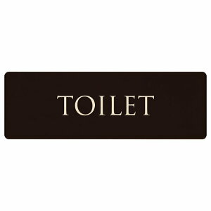 トイレ プレート 木製 TOILET 文字タイプ ブラック ナチュラル 長方形 12x4cm 18x6cm 27x9cm ドア サインプレート ピクトサイン トイレマーク表示 案内 注意 施設 御手洗 TOILET おしゃれ シンプル 安全