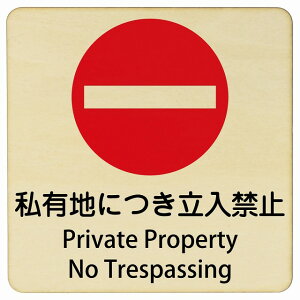 ���L�n�ɂ������֎~ Private Property - No Trespassing 9x9cm 14x14cm 27x27cm �����` �C���o�E���h ������ �p�� �O���� �p��\�L �ؐ��v���[�g ���S�΍� ���f�s�� �ē� �Ŕ� ���� �x��