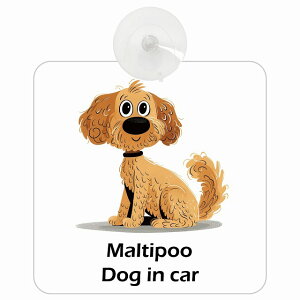  Maltipoo }v[ DOG IN CAR z ΍Жh~^Cv ԓp AJ J[gD[ X^C Aj hbOI{[h S΍ ^] Z[teBTC KX J[T