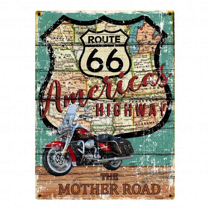 楽天市場】ルート66 Route 66 Iタイプ アメリカンスタイル 木製パネル 