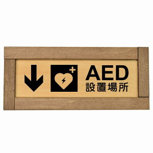 AED�ݒu�ꏊ �� ��� �ؘg�t�� �ؐ��v���[�g �����` 19.5x7.5cm ����� �ً} �~�}���S�΍� ���ӊ��N �x�� ���肢 �T�C���v���[�g �s�N�g�T�C�� �\�� �ē� �ꏊ �Ŕ� �{�� ������� �V���v��