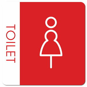 �g�C�� ���� TOILET �g�C���}�[�N K1 �� WOMENS �s�N�g�T�C�� �}�O�l�b�g�X�e�b�J�[ �}�O�l�b�g ���� �����` 13x13cm �T�C�� �C���e���A �{�� �ē�