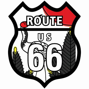 [g66 Route66 ԎD ɒ a AJX^C XebJ[ 12x14.2cm V[ AG J[XebJ[ O  h 킢 