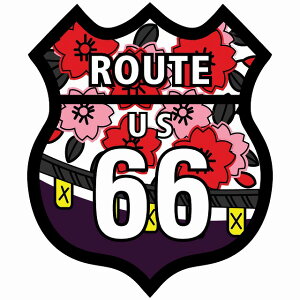 [g66 Route66 ԎD ɖ a AJX^C XebJ[ 12x14.2cm V[ AG J[XebJ[ O  h 킢 