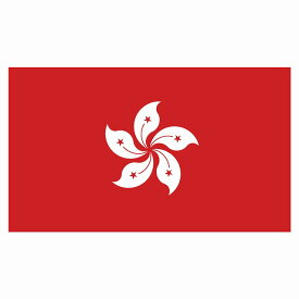 270x155mm 香港 Hong Kong 国旗 ステッカー シール National Flag 国 旗 塩ビ製