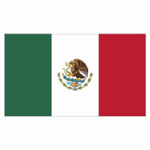 180x103mm LVR Mexico  XebJ[ V[ National Flag   r
