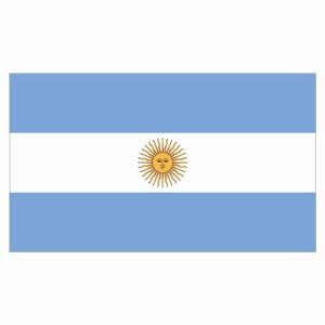 270x155mm A[` Argentine  XebJ[ V[ National Flag   r