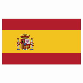 180x103mm スペイン Spain 国旗 ステッカー シール National Flag 国 旗 塩ビ製