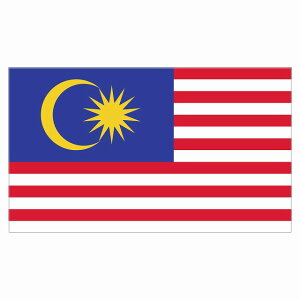 180x103mm }[VA Malaysia  XebJ[ V[ National Flag   r
