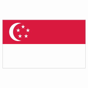 180x103mm VK|[ Singapore  XebJ[ V[ National Flag   r