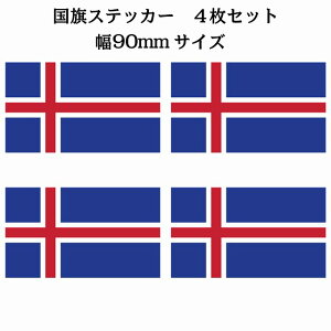 90x51mm 4Zbg ACXh Iceland  XebJ[ V[ National Flag   r