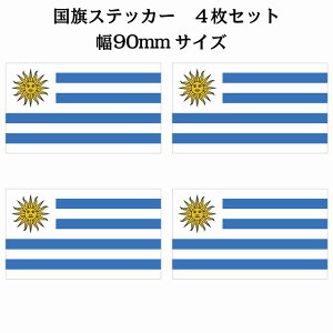 90x51mm 4Zbg EOAC Uruguay  XebJ[ V[ National Flag   r