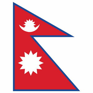 lp[ 113x150mm Nepal  XebJ[ V[ National Flag  r
