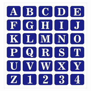 �e�[�u���ԍ� �A���t�@�x�b�g A�`Z ���� 1�`4 �u���[ 25x20mm 30��l�ߍ��� �X�e�b�J�[ �V�[���A���t�@�x�b�g �Ȕԍ� �����ԍ� �e�[�u�� �X�� ���X�g���� ���H�X �V���b�v �X�g�A ��c �C�x���g 