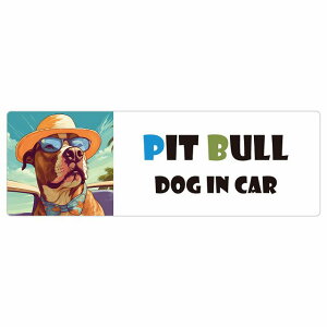 Pit Bull sbgu  J[XebJ[ V[ DOG IN CAR C Xq TOX  20x6.7cm ` h O  ԃXebJ[XebJ[    킢 oCN TCX