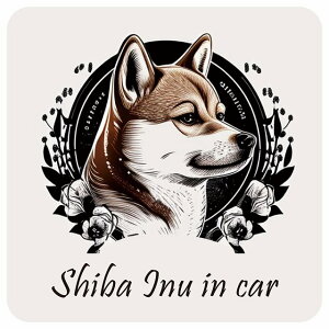 hbO CXgt Dog in Car Č A^Cv J[XebJ[  Z[teBTC  ` 13x13cm V[ A ^]΍ Dog Sticker O  h 킢  S΍ J[T