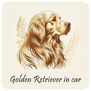 hbO CXgt J[XebJ[  Dog in Car S[fgo[ B ^Cv Z[teBTC  ` 13x13cm V[ A ^]΍ Dog Sticker O  h 킢 