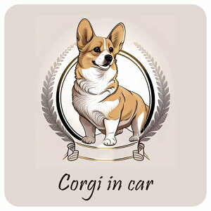 hbO J[XebJ[ CXgt Dog in Car R[M[ A^Cv Z[teBTC  ` 13x13cm V[ A ^]΍ Dog Sticker O  h 킢  S΍ J[T